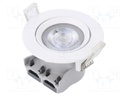 LED spotlight; 220/240VAC; 5W; neutral white; 36°; 4000K; 380lm