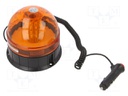 Signaller: lighting; orange; 12/24VDC; Light source: 40x LED