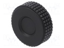 Knob; Ø: 39.5mm; H: 24mm; technopolymer (PP); Ømount.hole: 6mm