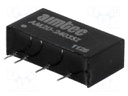 Converter: DC/DC; 2W; Uin: 21.6÷26.4V; 3.3VDC; Iout: 400mA; SIP7