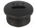 Stopper; PG7; IP54; Mat: polyamide; black; Man.series: V-N-FS