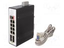 ENET SWITCH, 13-PORT, RJ45X8/SFPX4/USBX1