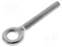 Screw with lug for rope mounting; Series: FC/FD/FL/FP