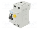 RCBO breaker; Inom: 16A; Ires: 30mA; Poles: 1+N; 240VAC; IP20; FRBmM