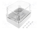 Enclosure: multipurpose; X: 140mm; Y: 190mm; Z: 70mm; grey; IP65