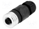 Plug; M12; PIN: 5; female; A code-DeviceNet / CANopen; for cable