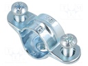 T-bolt clamp; W: 42mm; Clamping: 14.5÷16mm; steel; Plating: zinc