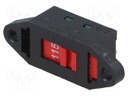 Switch: slide; Pos: 2; DPDT; 12A/250VAC; ON-ON; Mounting: screw