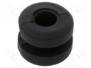 Grommet; black; UL94HB; TPR