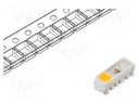 Programmable LED; SMD; RGBW; 5x1.8x1.6mm; 120°; 12mA; Front: flat