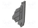 End piece; SNK; dark grey; Width: 2mm; Ht: 76.25mm; -55÷110°C