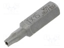 Screwdriver bit; Torx® with protection; T15H; Overall len: 25mm