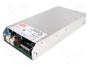 Power supply: switched-mode; modular; 750W; 12VDC; 250x127x41mm