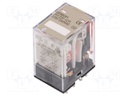 Relay: electromagnetic; DPDT; Ucoil: 230VAC; 10A/220VAC; 10A/24VDC
