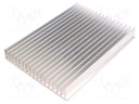 Heatsink: extruded; grilled; L: 200mm; W: 150mm; H: 25mm; aluminium