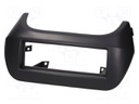 Radio mounting frame; Citroën,Fiat,Peugeot; 1 DIN; black