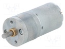 Motor: DC; with gearbox; HP; 12VDC; 5.6A; Shaft: D spring; 290rpm