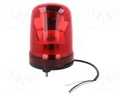 Signaller: lighting; rotating light; red; SKP; 90÷250VAC; IP23