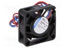 Fan: DC; axial; 25x25x8mm; 3.22m3/h; 15dBA; rolling; 600rpm