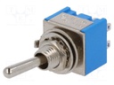 Switch: toggle; Pos: 3; DP3T; ON-OFF-ON; 3A/250VAC; -25÷85°C; 20mΩ