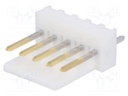 Socket; wire-board; male; KK 254; 2.54mm; PIN: 5; THT; gold-plated