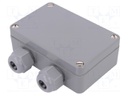 Enclosure: junction box; X: 64mm; Y: 98mm; Z: 34mm; polyamide; IP65