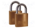 Padlock; 2pcs.