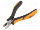 Pliers; end,cutting; ergonomic two-component handles; 130mm