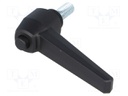 Lever; adjustable; Thread len: 20mm; Lever length: 73mm