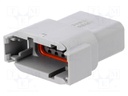 Connector: wire-wire; ATM; plug; male; PIN: 12; IP67; Locking: latch