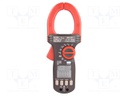 AC/DC digital clamp meter; Øcable: 55mm; Sampling: 5x/s; True RMS