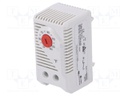 Sensor: thermostat; Contacts: NC; 10A; 120VAC; IP20; Mounting: DIN