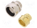 Straight terminal connector; ØBraid : 27mm; brass; SILVYN® AS-P