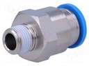 Push-in fitting; straight; Input thread: R 1/8" external; 10mm