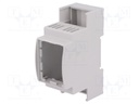 Enclosure: for DIN rail mounting; Y: 90mm; X: 36mm; Z: 53mm; ABS