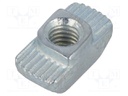 Nut; for profiles; Width of the groove: 8mm; steel; zinc