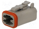 Connector: wire-wire; DT; plug; female; PIN: 4; IP68; Locking: latch