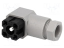 Connector: square; Series: G; plug; female; PIN: 4; tinned; IP65; 50V