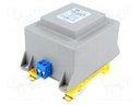 Transformer: encapsulated; 35VA; 230VAC; 24V; 1.46A; Mounting: DIN