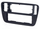 Radio mounting frame; Seat,Škoda,VW; 1 DIN; black