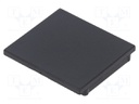 Cap for LED profiles; black; ABS; Application: VARIO30-08; V: D