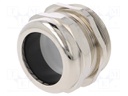 Cable gland; M63; IP68; Mat: brass; Body plating: nickel