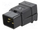 CONNECTOR, IEC POWER ENTRY, PLUG, 20A