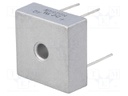 Single-phase bridge rectifier; Urmax: 400V; If: 25A; Ifsm: 400A