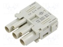 Heavy Duty Connector, MIXO Series, Insert, 3+4 Contacts, Receptacle