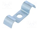 Screw mounted clamp; ØBundle : 9mm; Ømount.hole: 6mm; W: 12mm