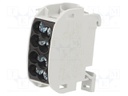 Splice terminal: distribution block; 25mm2; ways: 1; terminals: 4