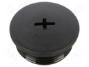 Stopper; M25; Mat: polyamide; black; Pcs: 10