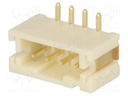 Socket; wire-board; male; 2mm; PIN: 4; SMT; 1A; tinned; -25÷85°C; 100V