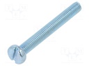 Screw; M3x25; DIN: 84; Head: cheese head; slotted; steel; zinc